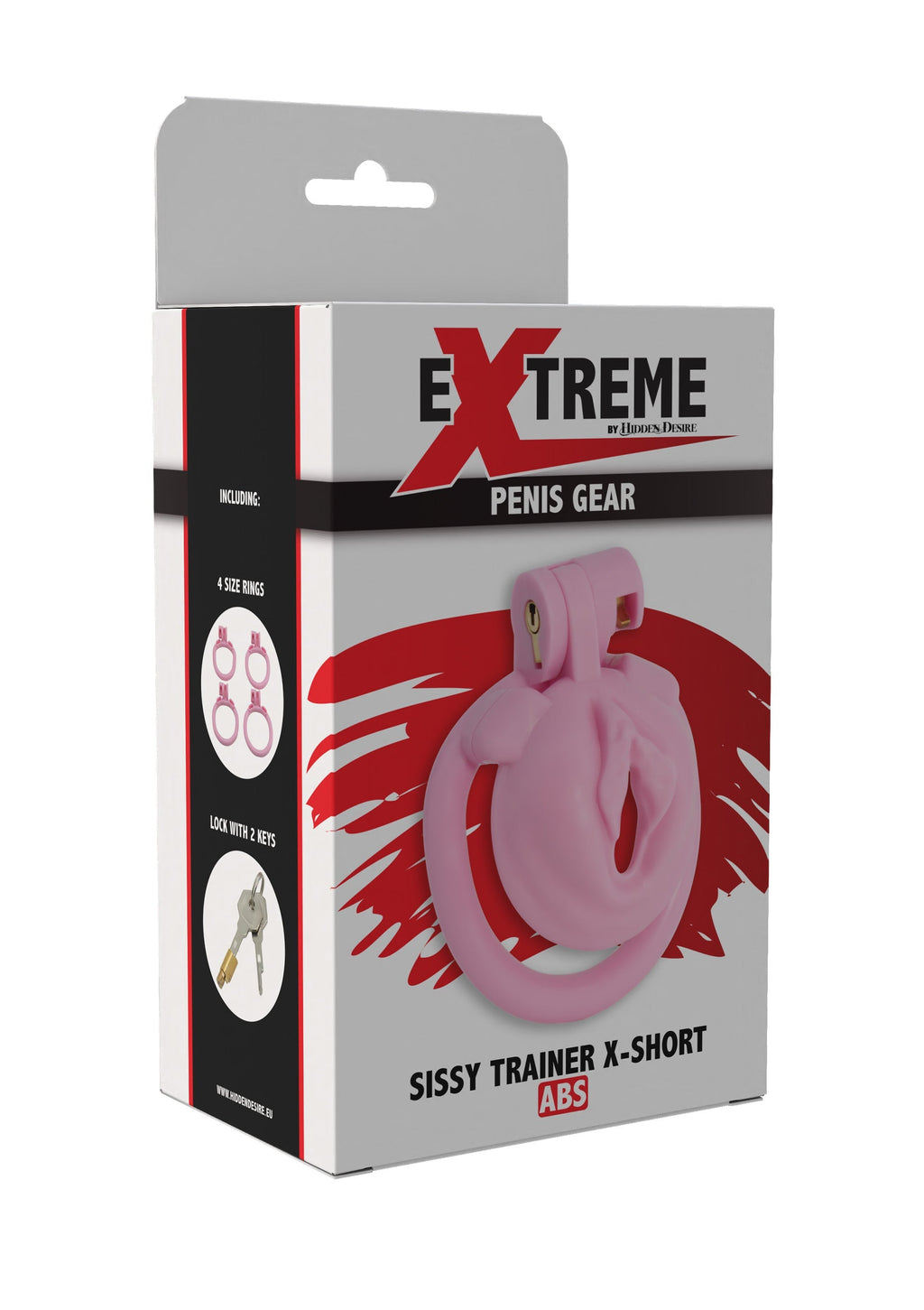 Sissy Trainer Cock Lock X-Short rosa