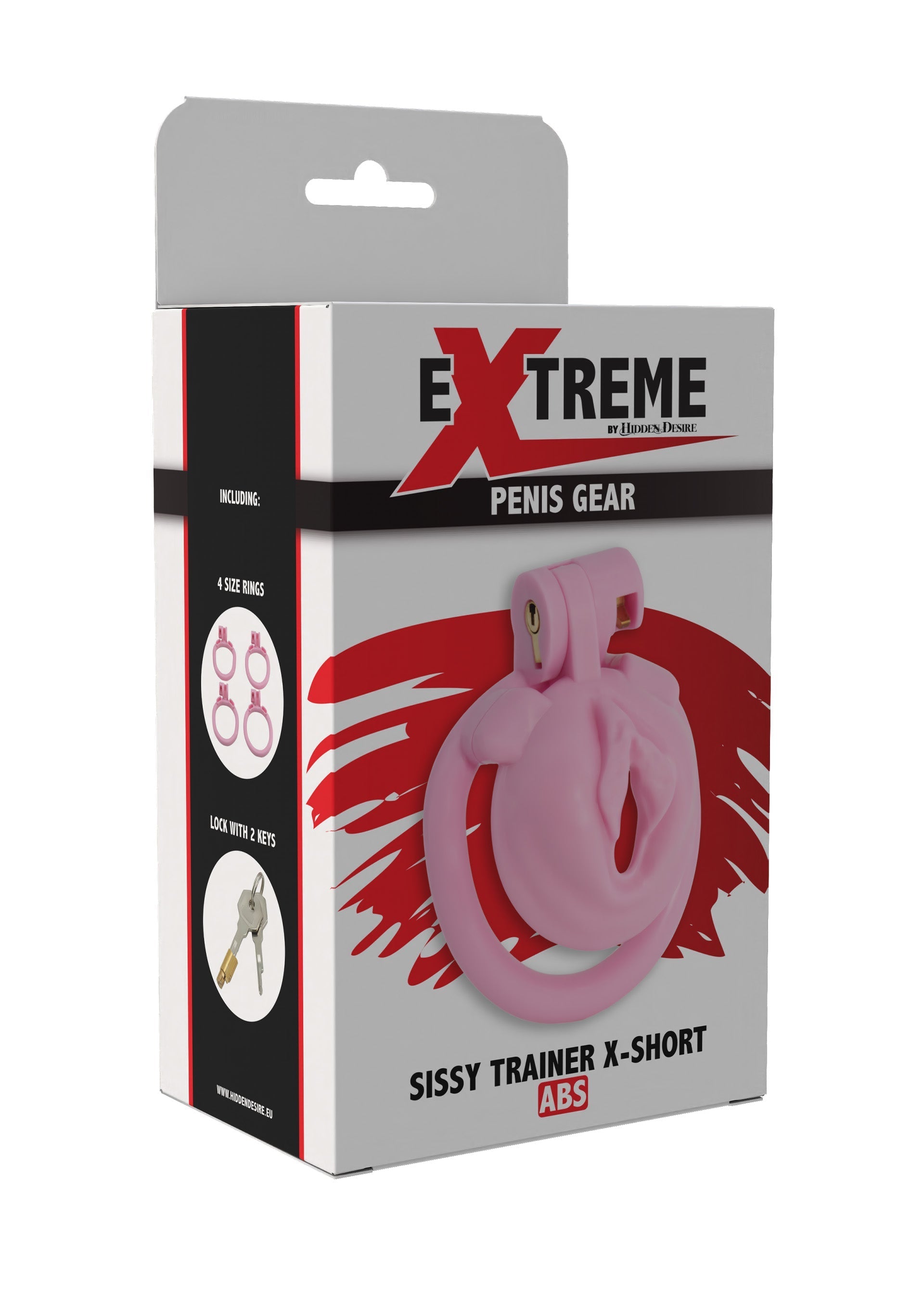 Sissy Trainer Cock Lock X-Short rosa