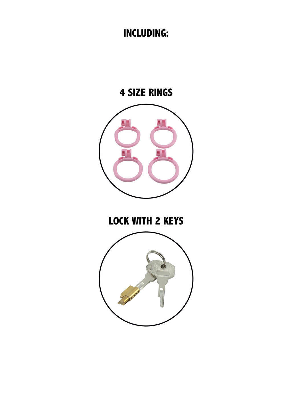 Sissy Trainer Cock Lock X-Short rosa