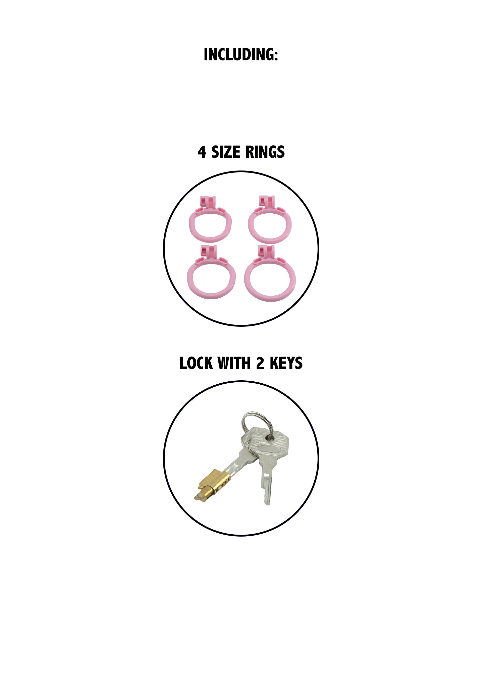 Sissy Trainer Cock Lock X-Short rosa
