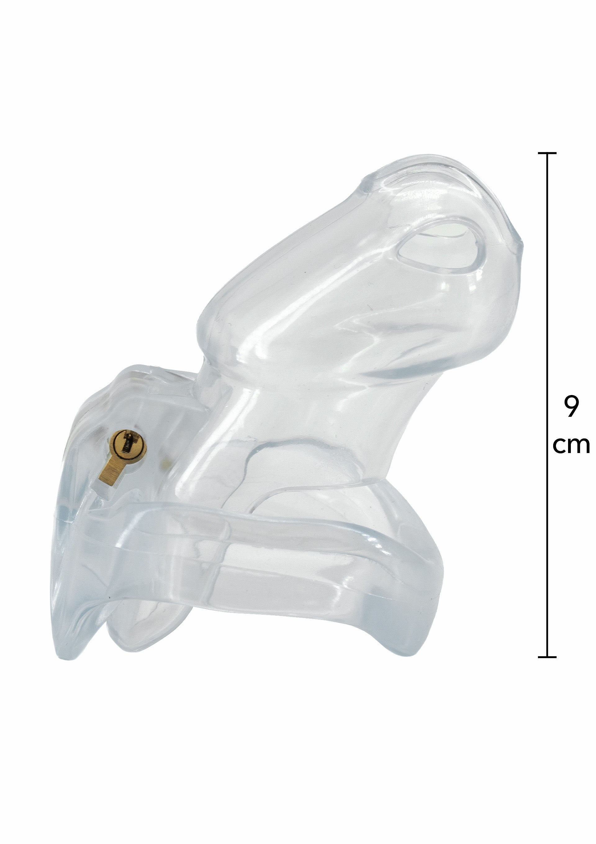 Gabbia per pene Clear Control lunga e trasparente