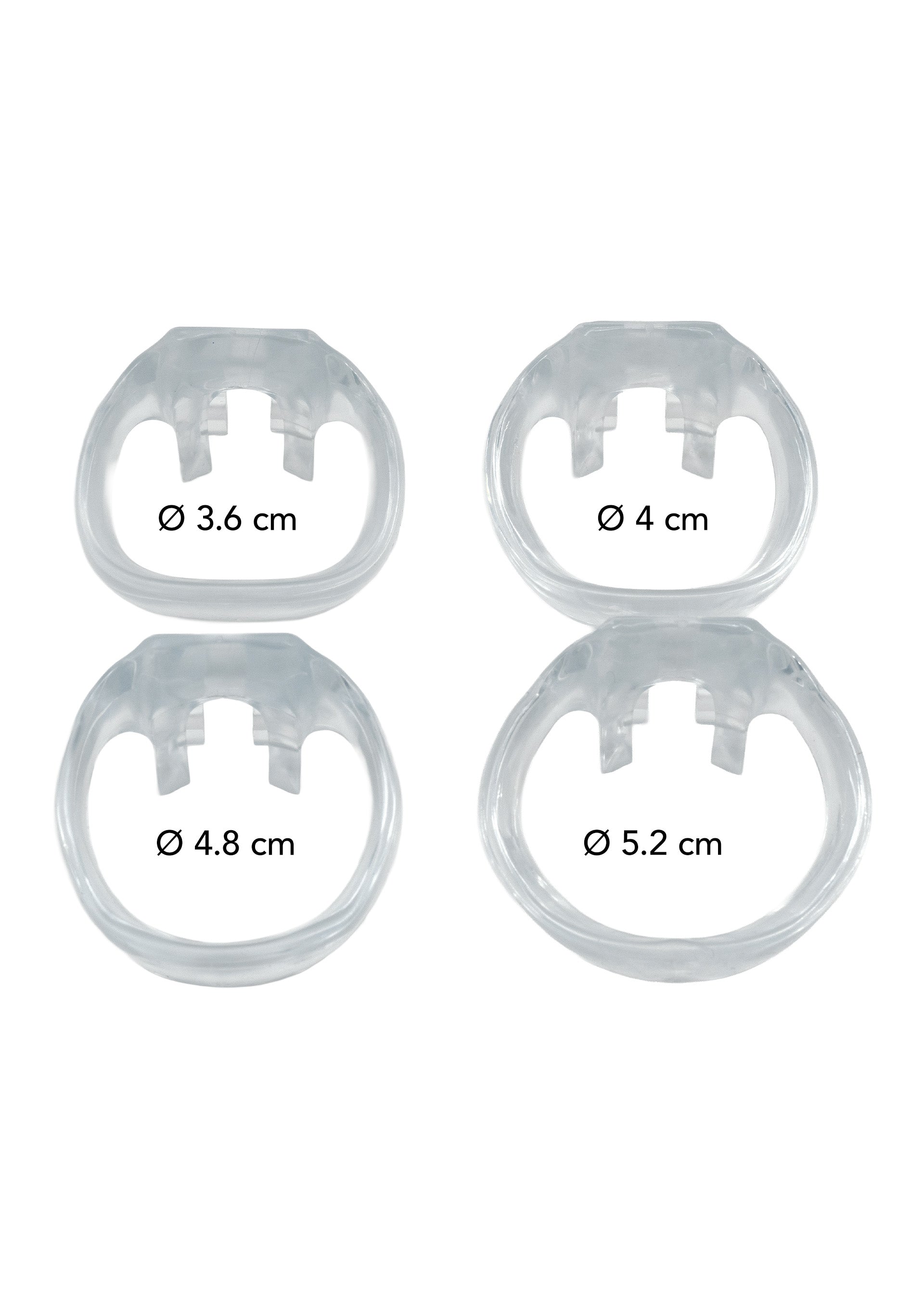 Gabbia per pene Clear Control X-Short trasparente