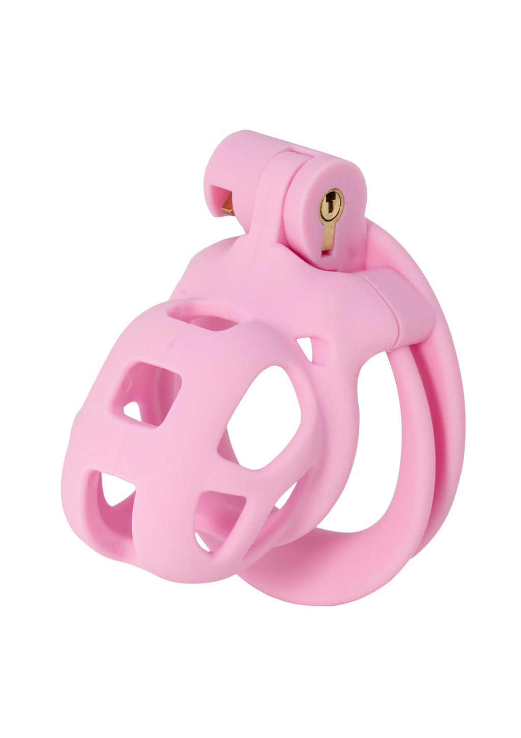 Gabbia per pene e pene rosa extra-corta