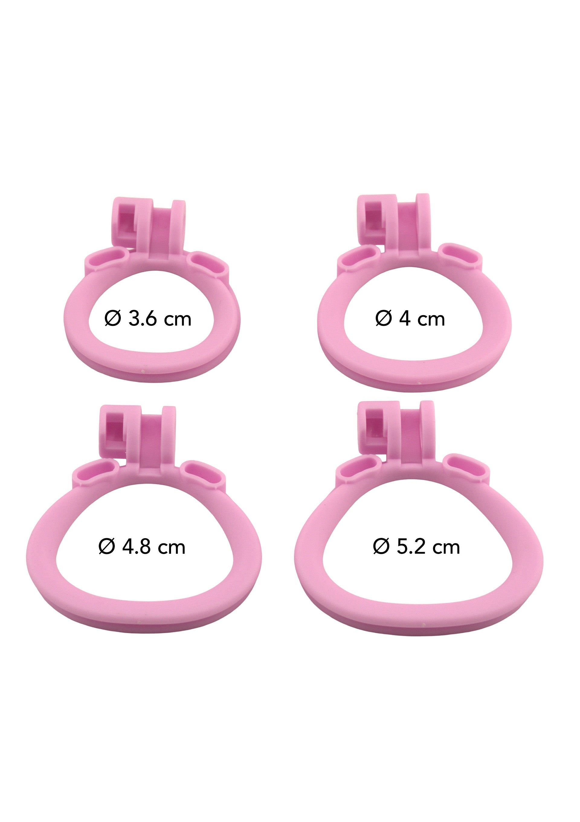 Gabbia per pene e pene rosa extra-corta