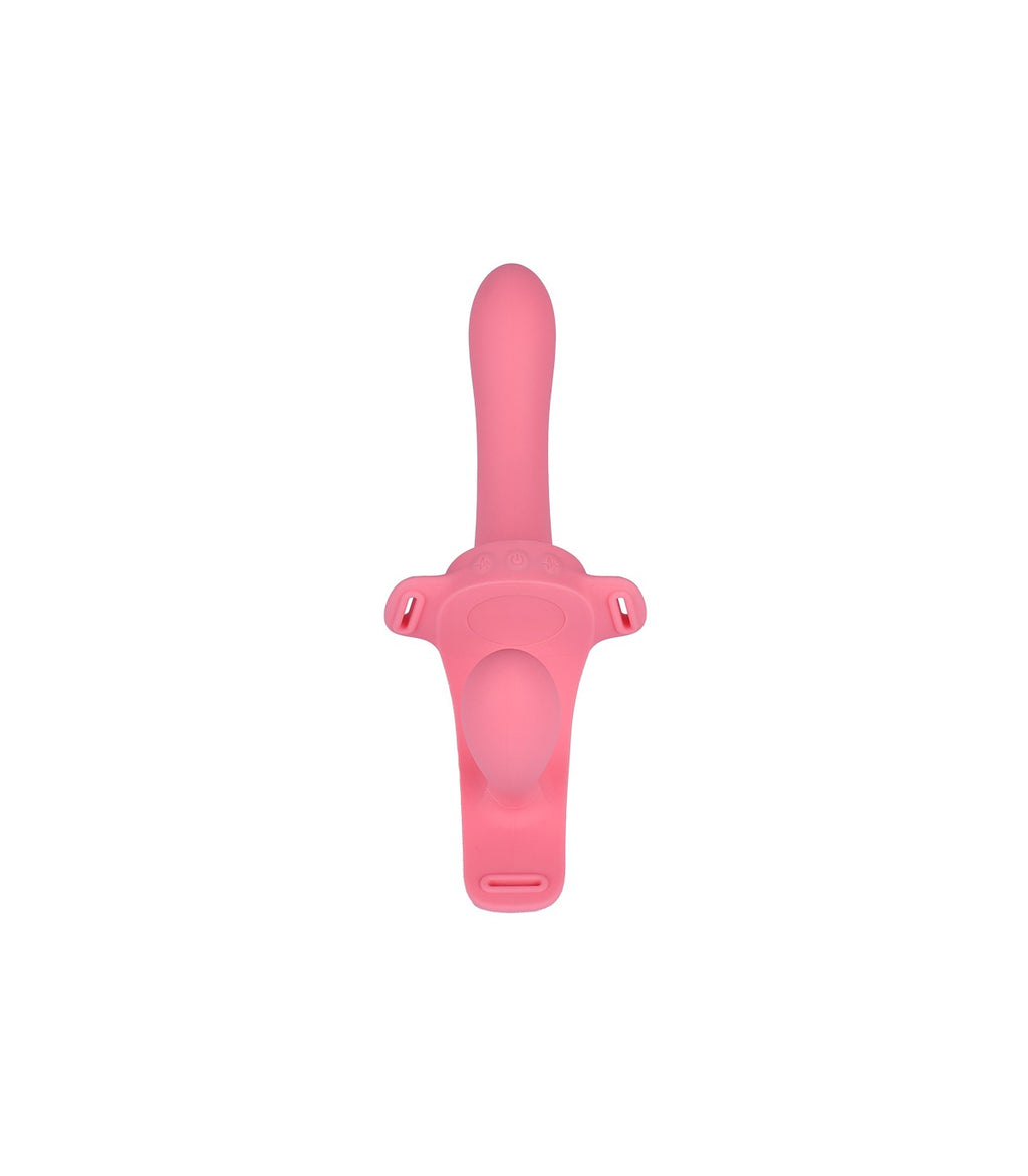 TWINY STRAP-ON DOPPIO IMBRACATURA VIBRANTE IN SILICONE LIQUIDO USB