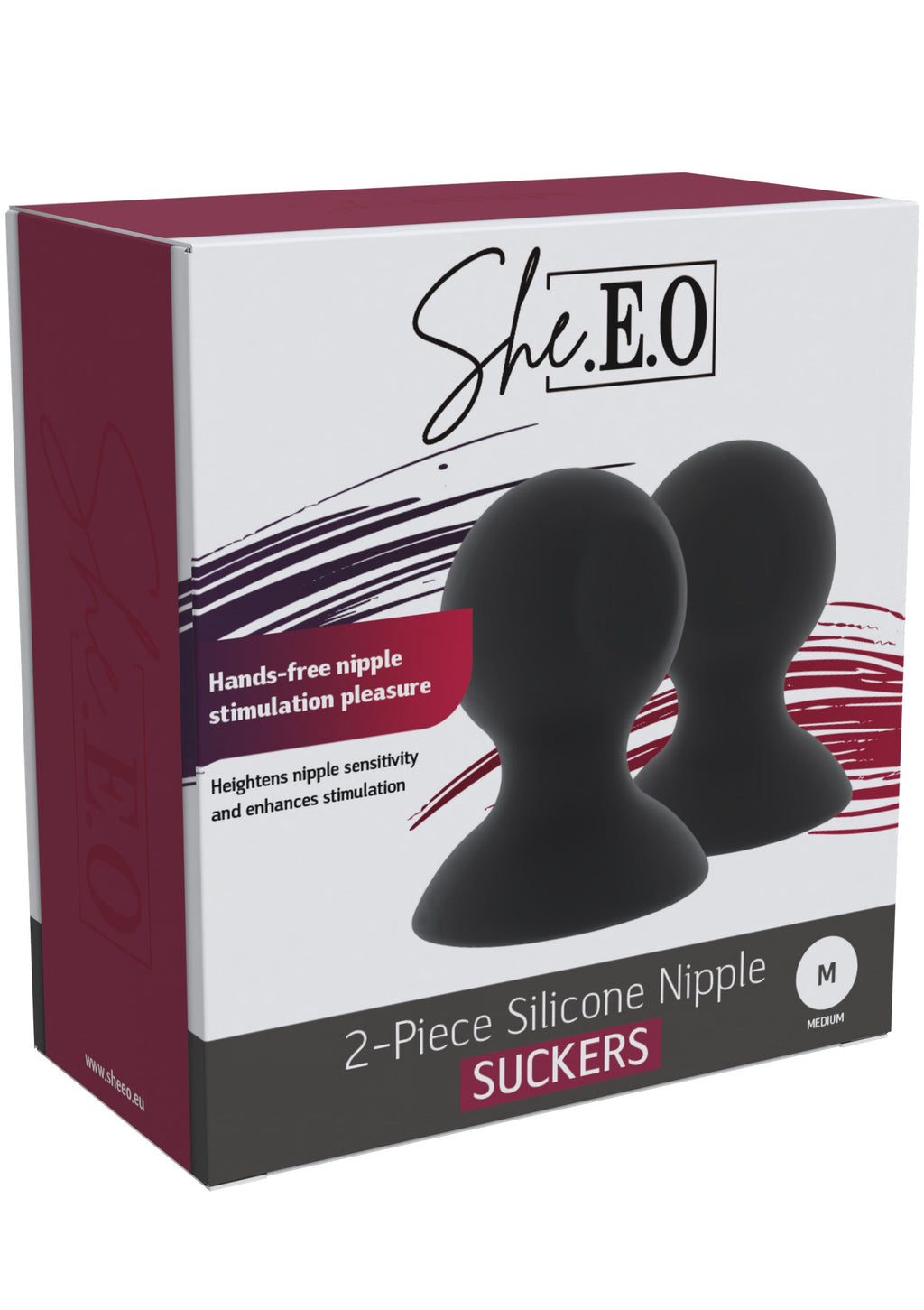 Ventose per capezzoli in silicone M nere