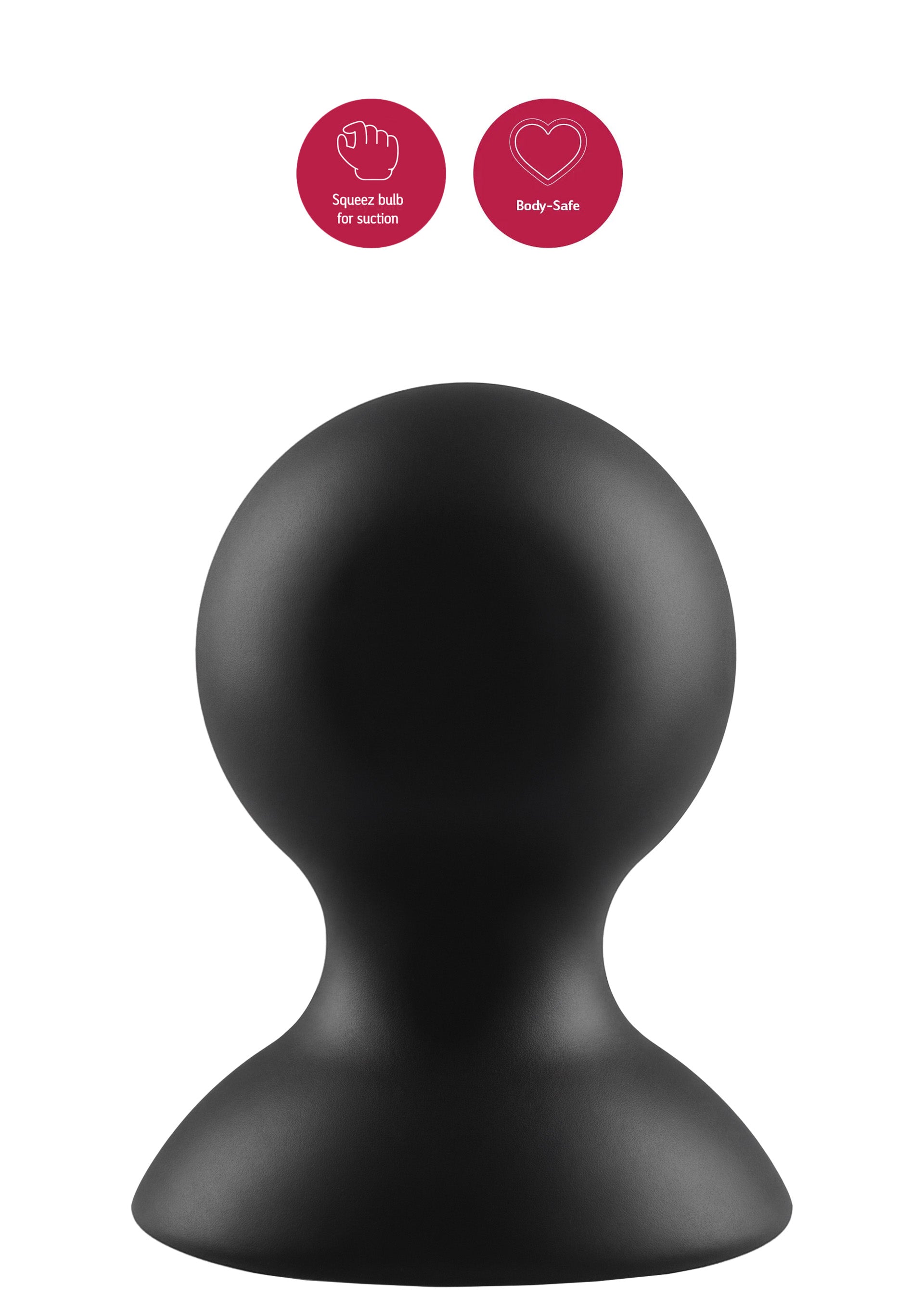 Ventose per capezzoli in silicone L nere