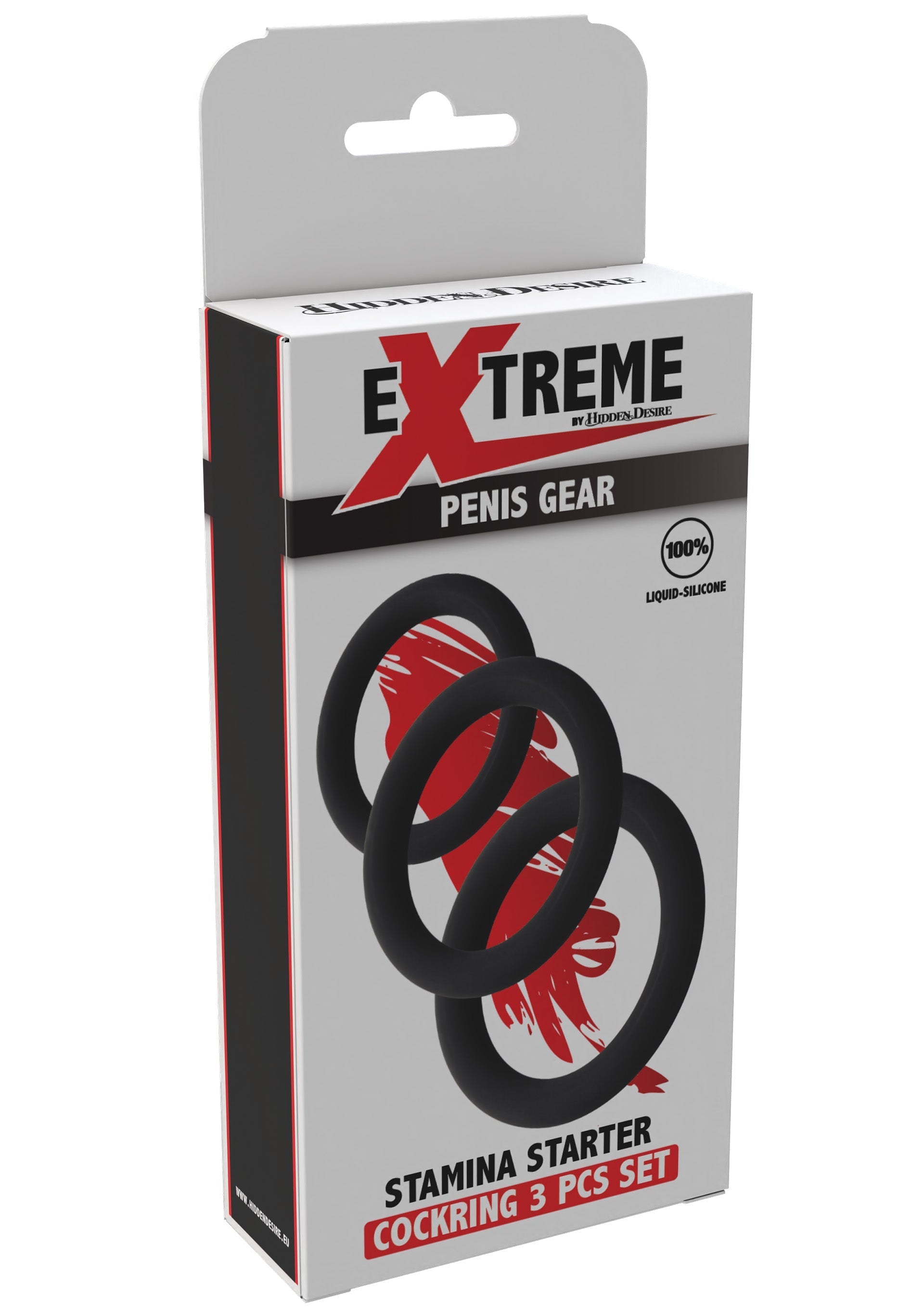 Stamina Starter C-Rings Set da 3 pezzi nero