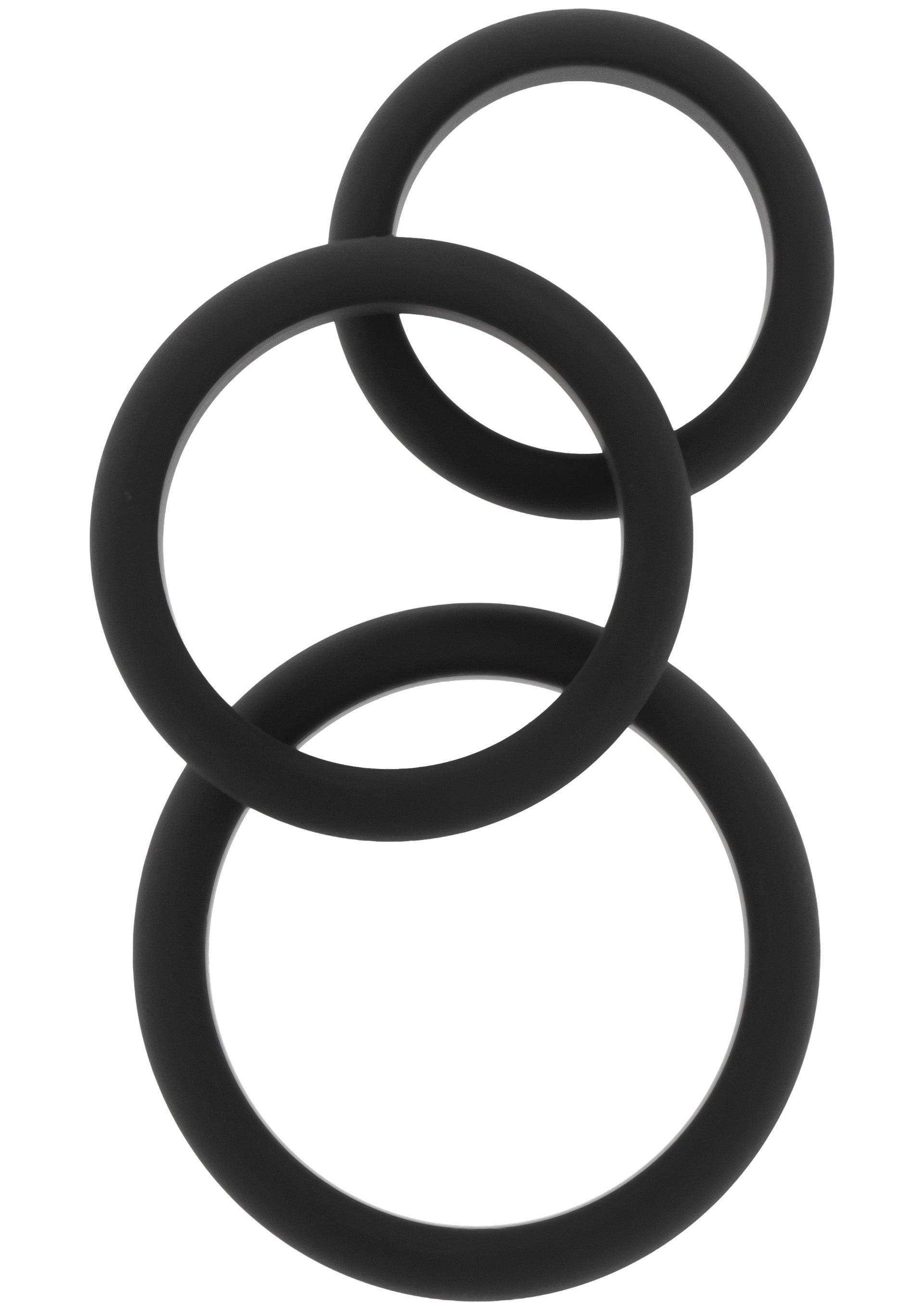 Stamina Premium C-Rings Set da 3 pezzi nero