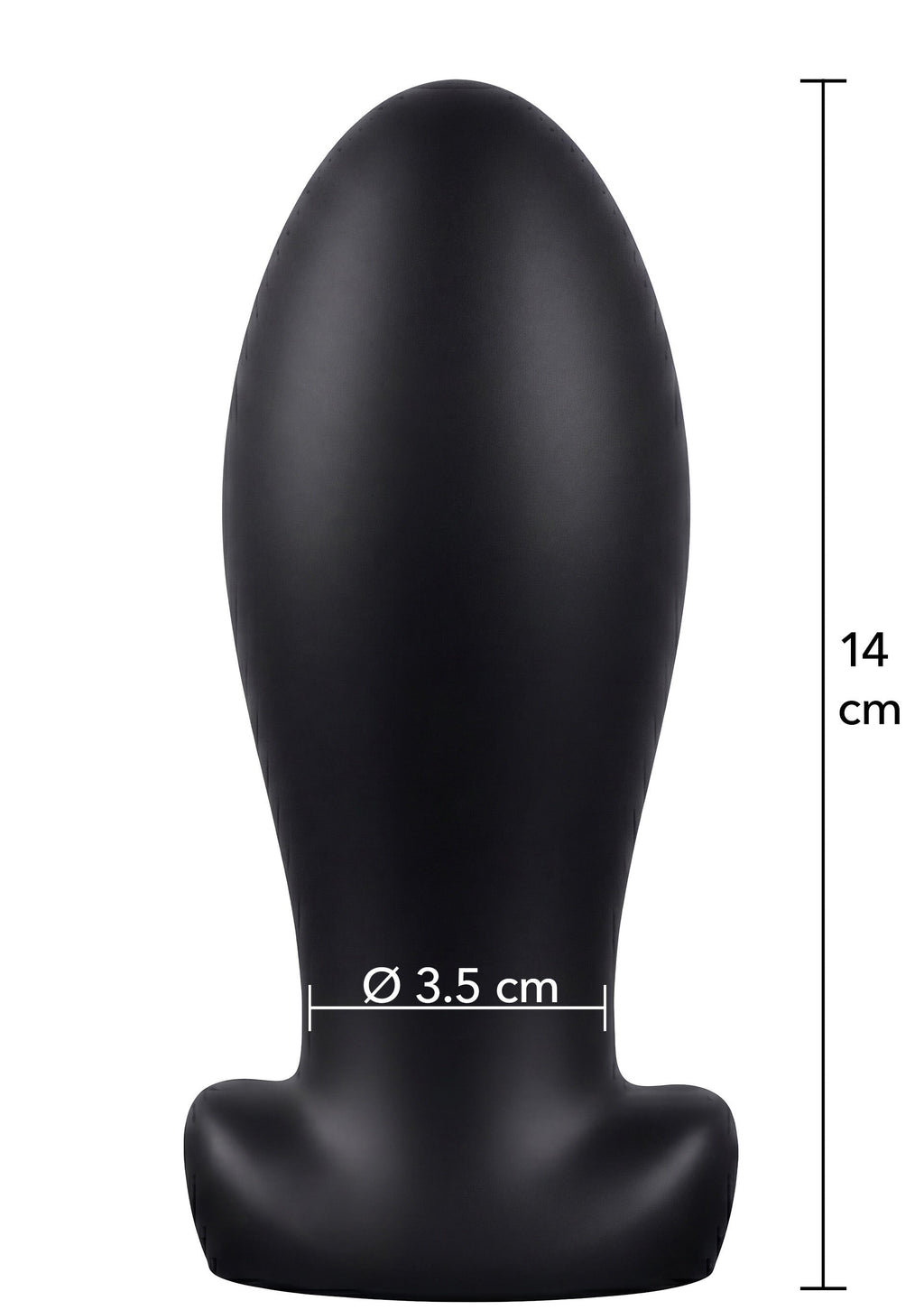 Plug anale pesante M nero
