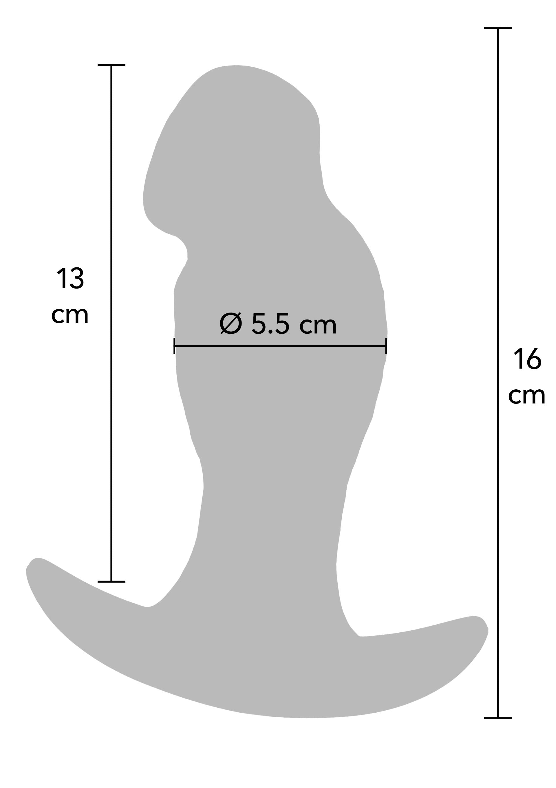 Realistico Buttplug in silicone liquido 16 cm di pelle
