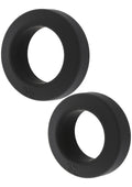 Anelli a C Double Stackers, set da 2 pezzi, L, neri