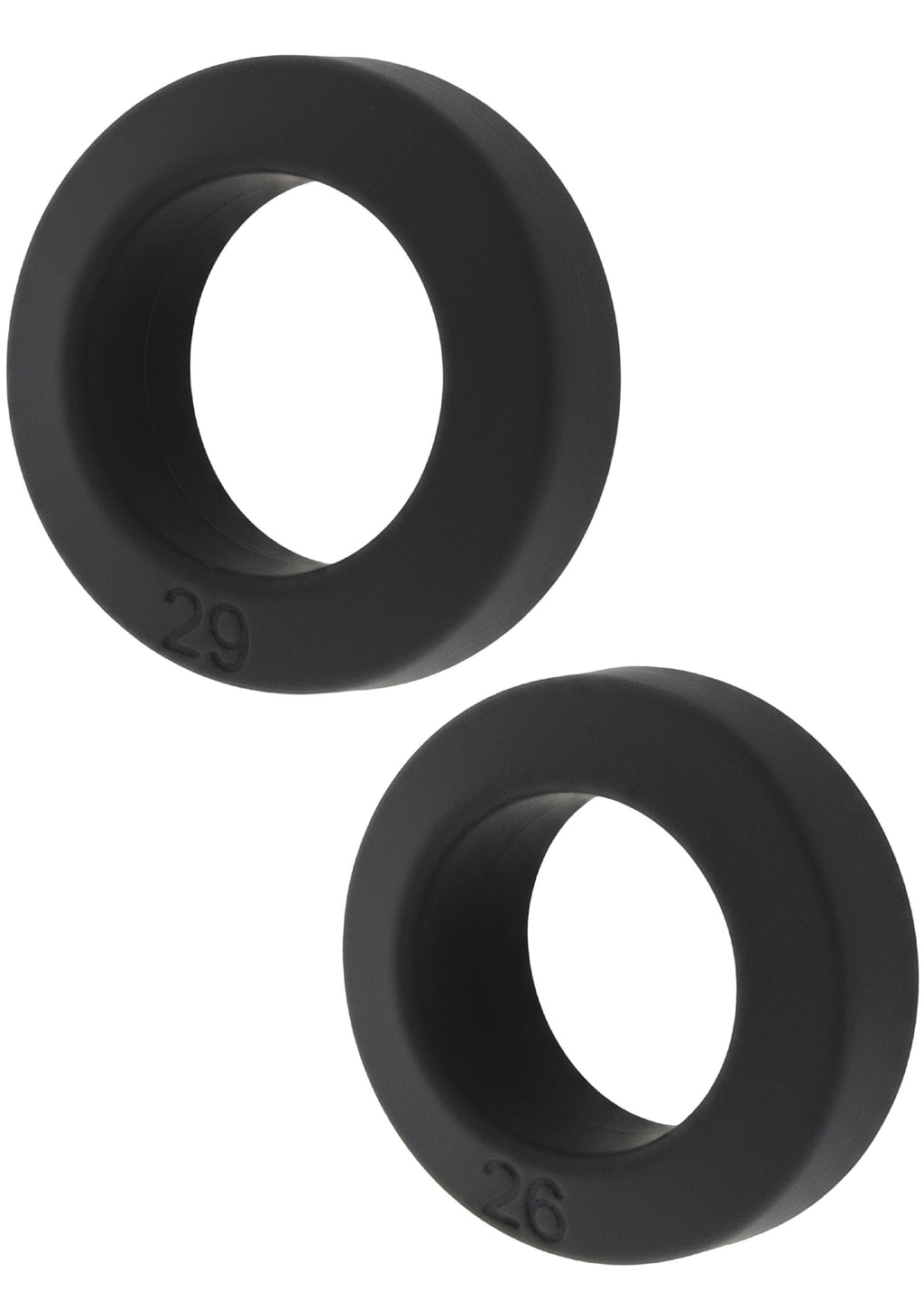 Anelli a C Double Stackers, set da 2 pezzi M neri
