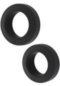 Anelli a C Double Stackers, set da 2 pezzi M neri
