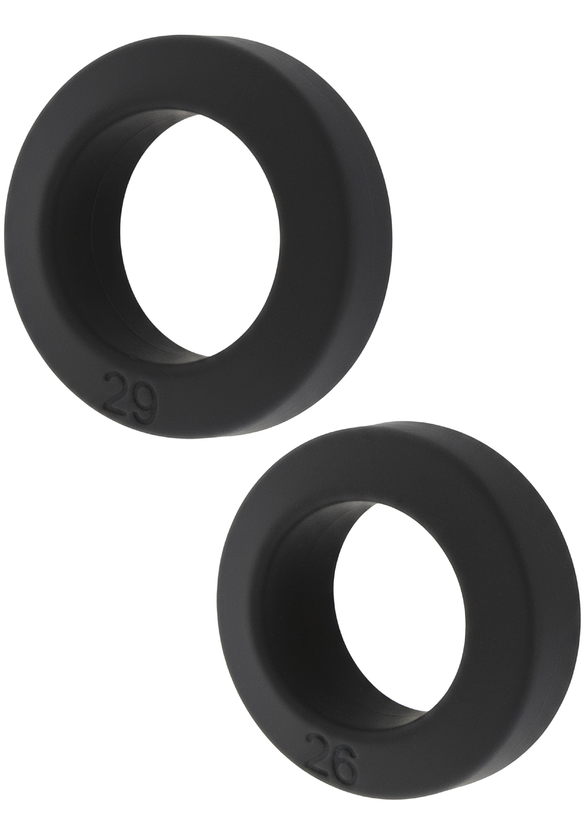 Anelli a C Double Stackers, set da 2 pezzi M neri