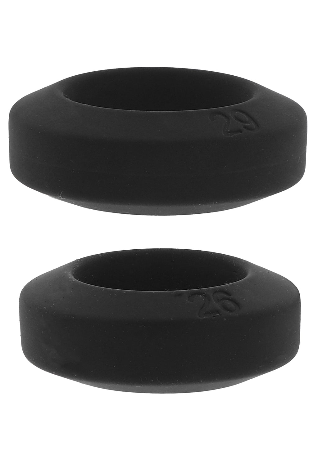 Anelli a C Double Stackers, set da 2 pezzi M neri