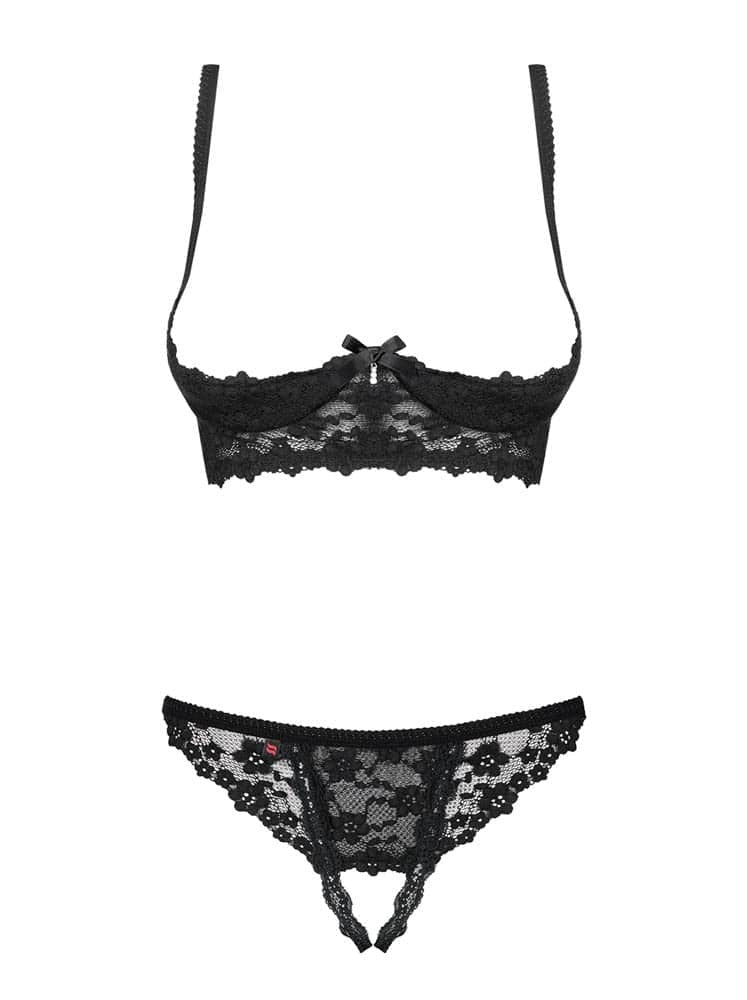Letica 2 pezzi set senza coppe nero S/M