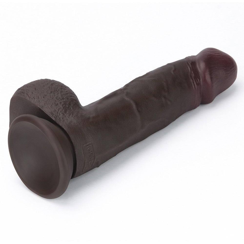 Dildo in silicone a doppio strato Sliding Skin Pro II da 8 pollici (nero)
