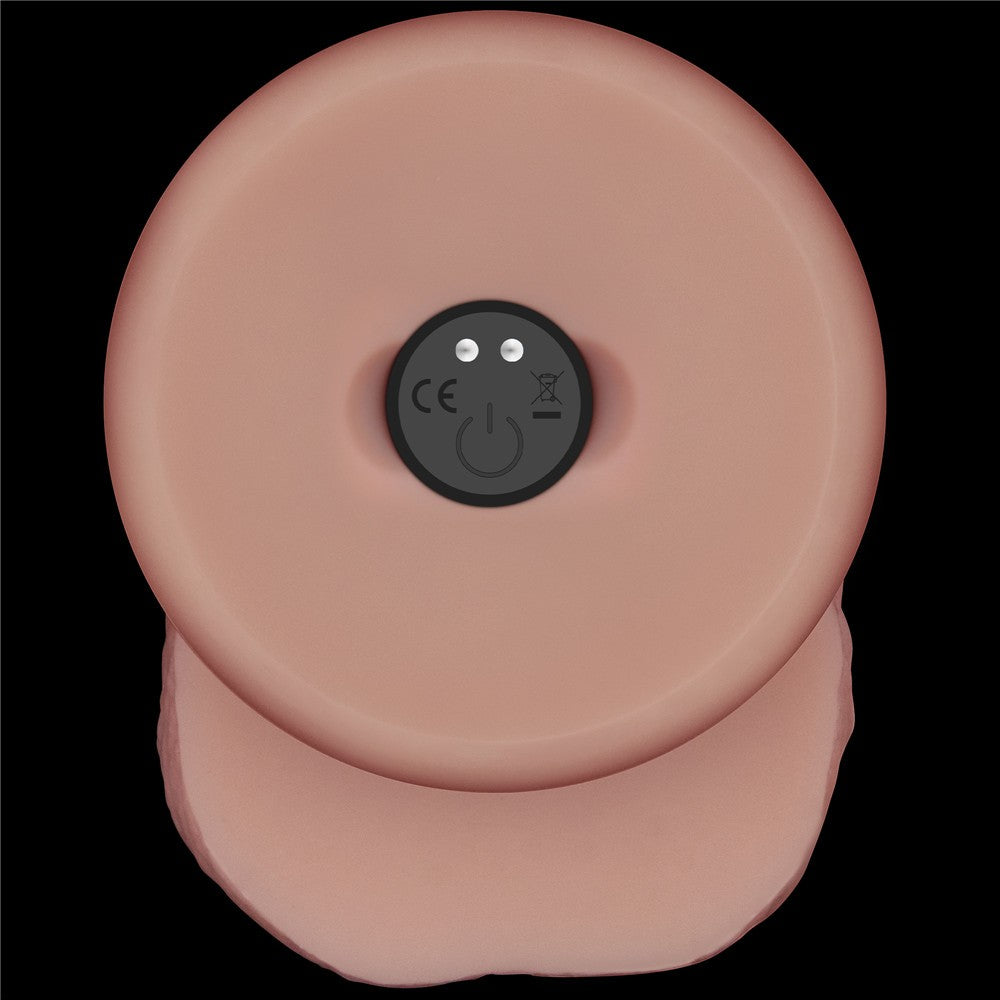 8,5" Vibrating Sliding Skin Pro II Dildo in silicone