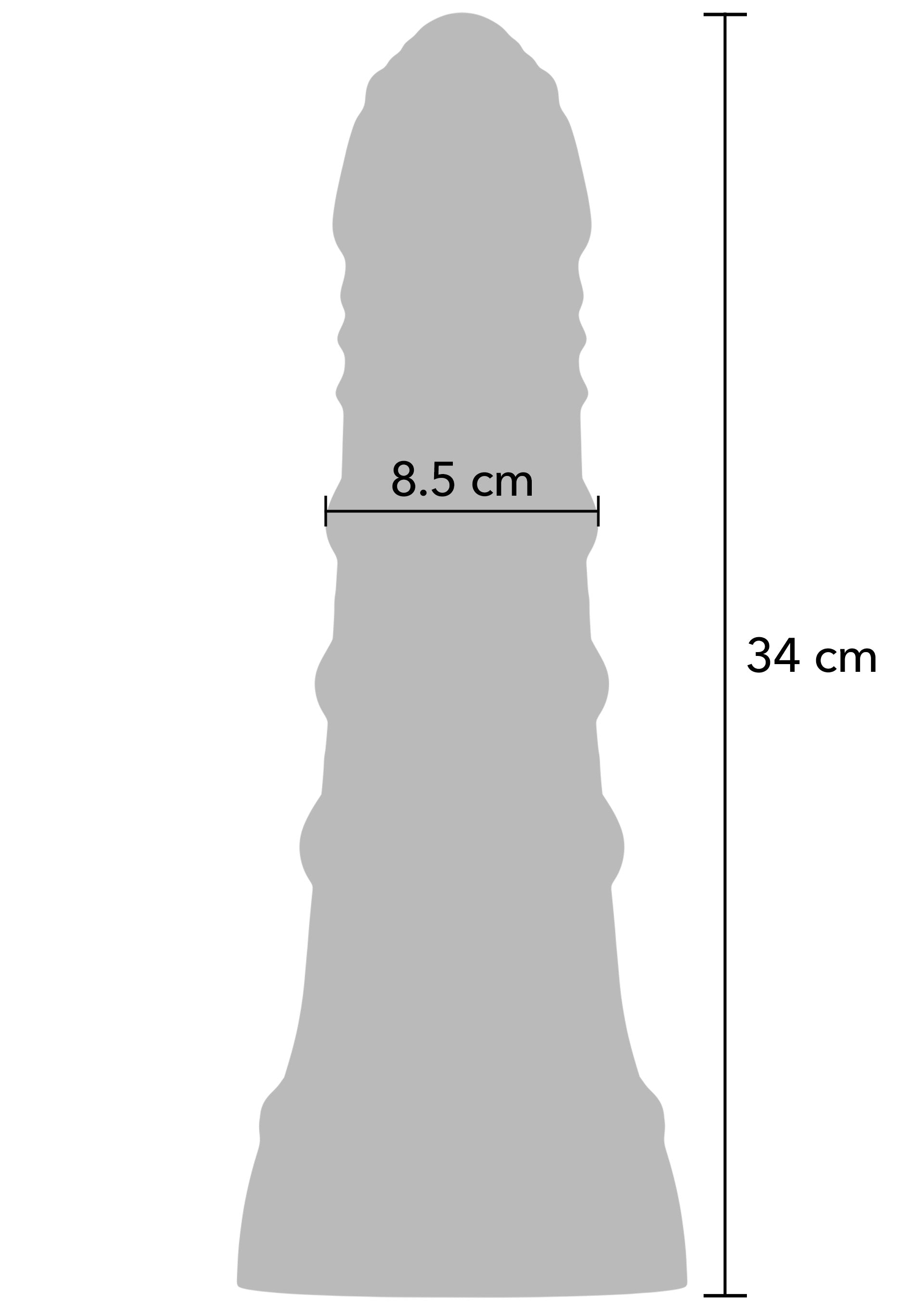 Dong da ragazzo grande in PVC 34 cm nero