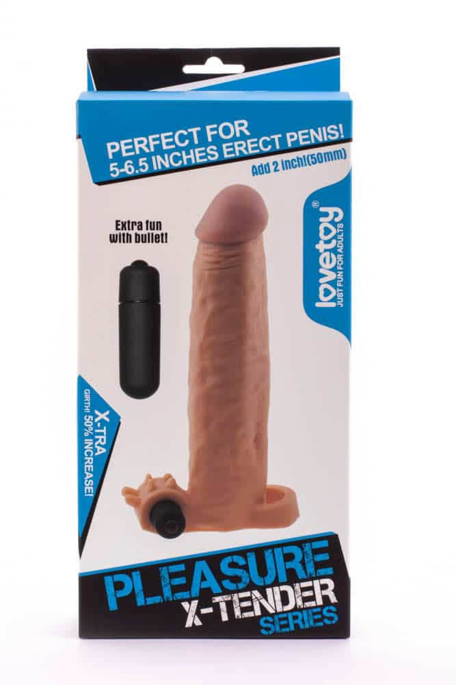 Manicotto vibrante per pene Pleasure X-Tender #4_B0O50_3