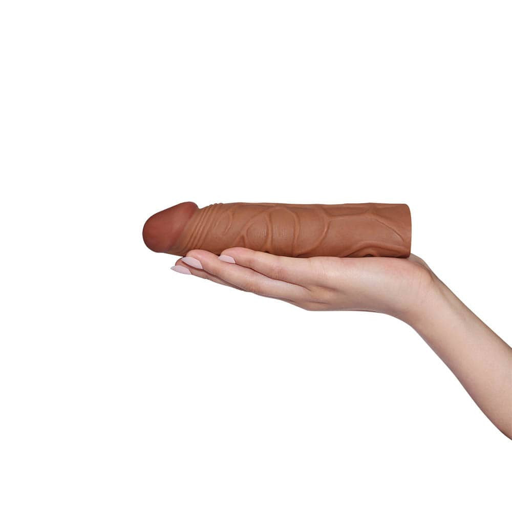 Manicotto per pene Pleasure X-Tender Marrone 2
