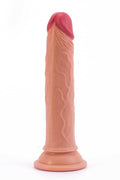 Carne di pene naturale in silicone a doppio strato da 7"