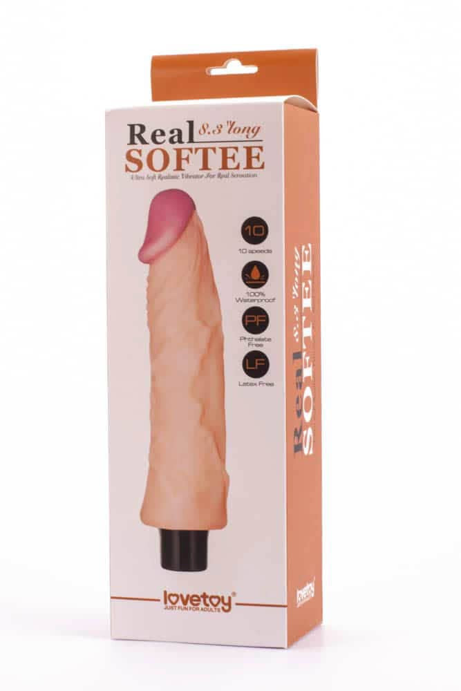 Dildo vibrante Real Softee da 8,3" 3