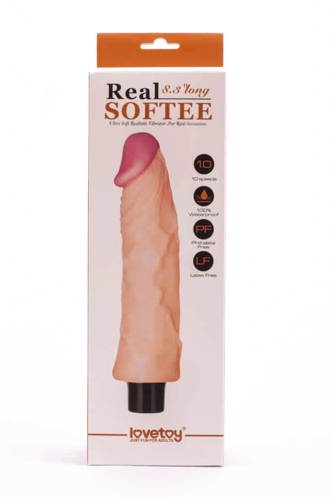 Dildo vibrante Real Softee da 8,3" 3
