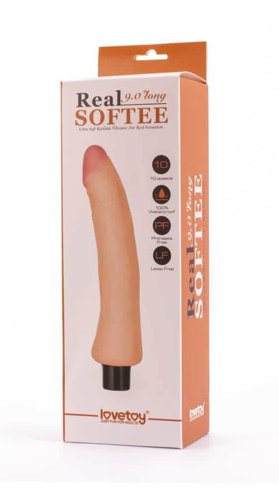 Dildo vibrante Real Softee da 9" 5