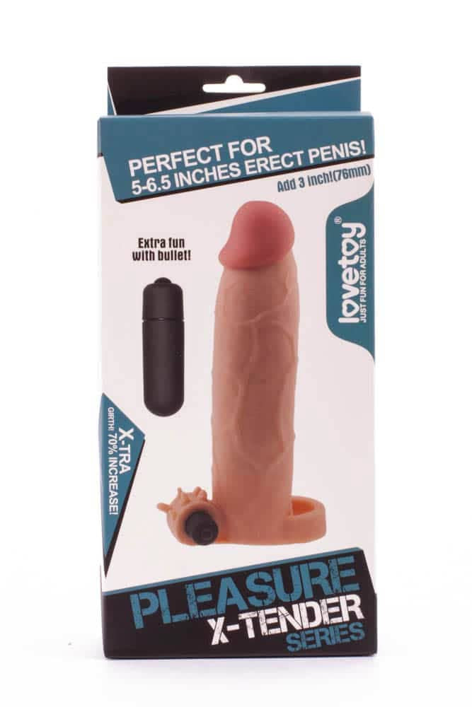 Manicotto vibrante per pene Pleasure X-Tender n. 6