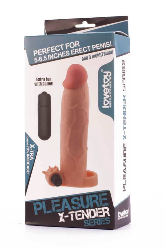 Manicotto vibrante per pene Pleasure X-Tender n. 6