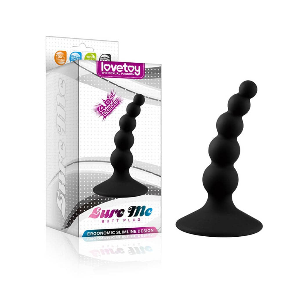 Lure Me Beaded Plug Anale Nero 1