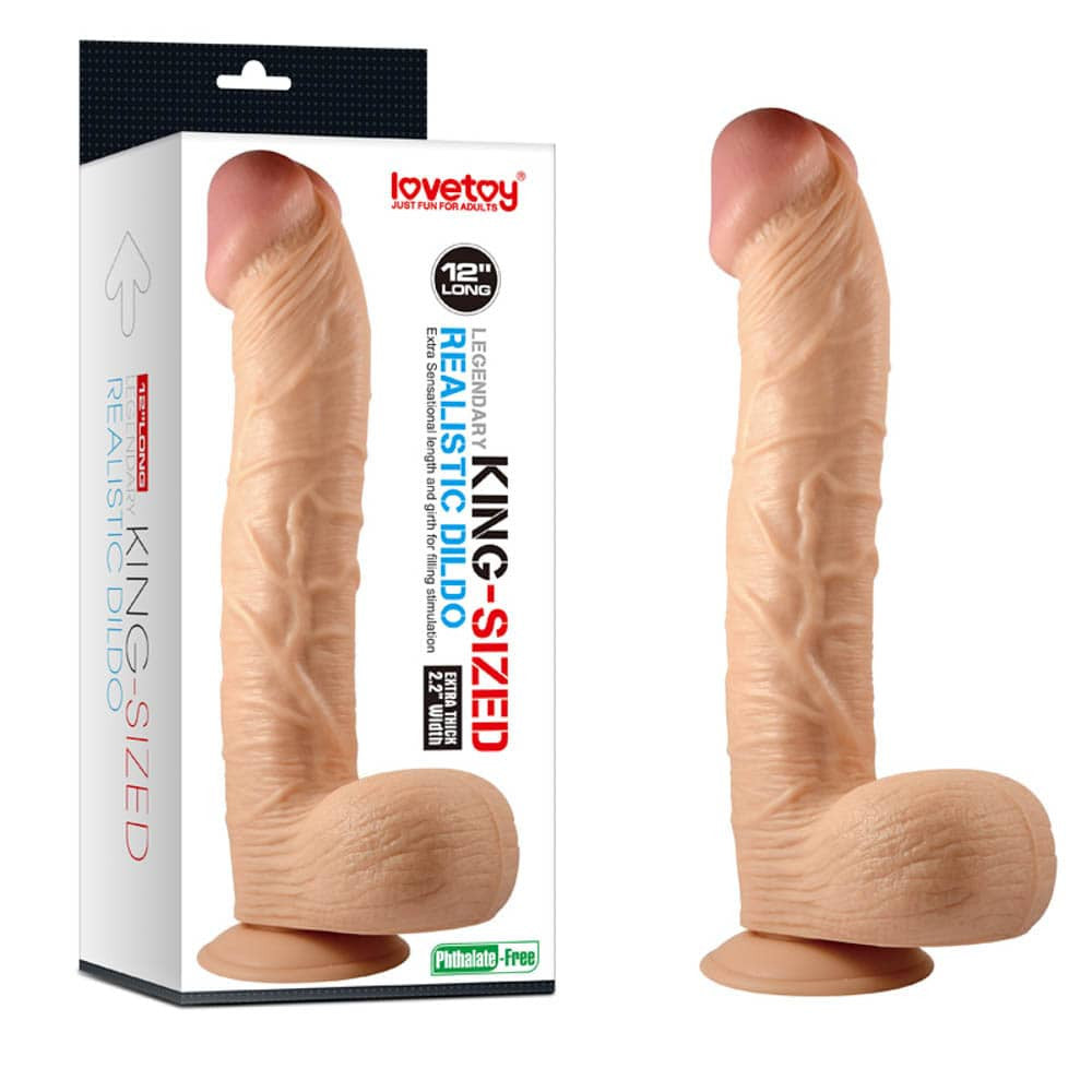 Dildo realistico leggendario da 12 pollici di grandi dimensioni