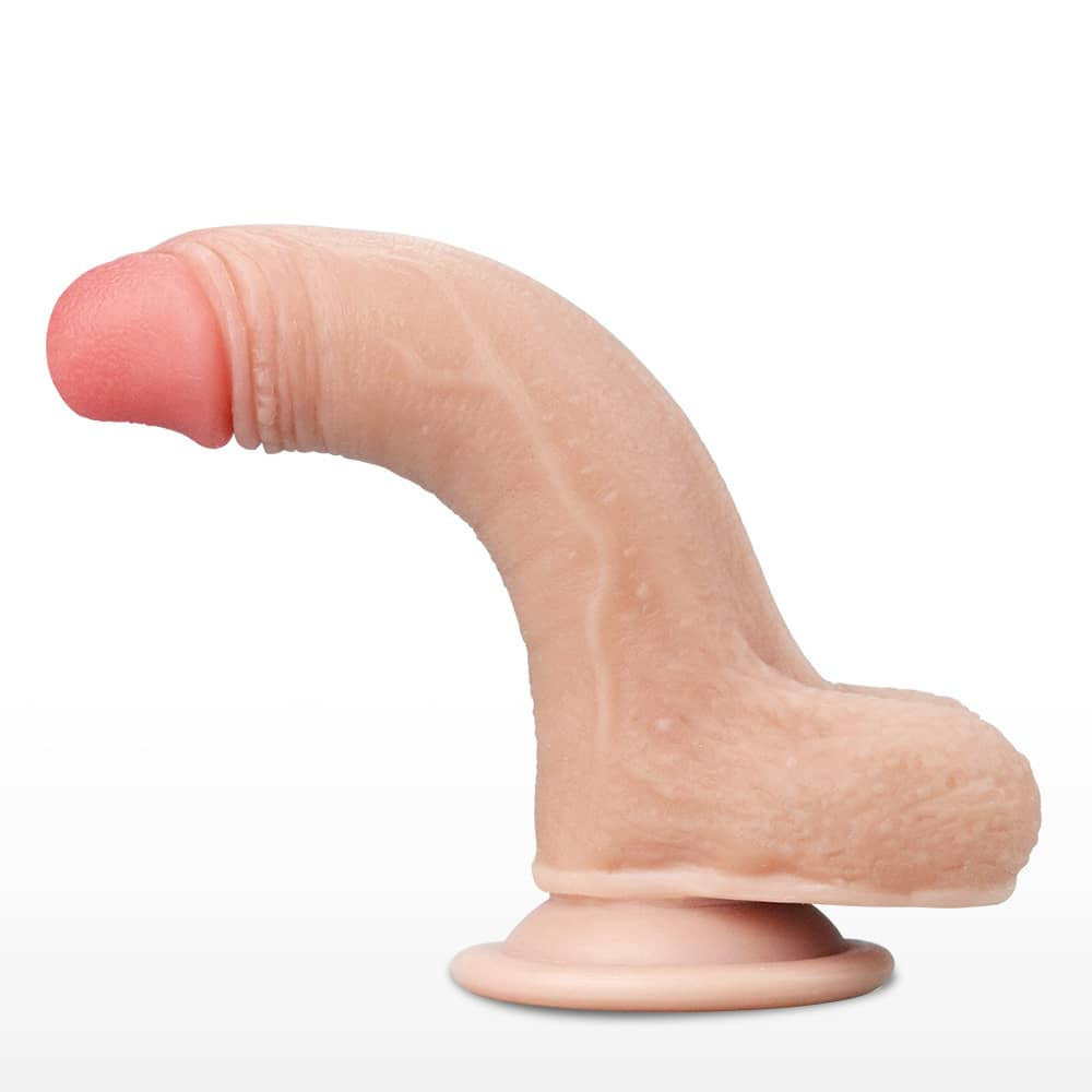 Dildo a doppio strato con pelle scorrevole da 7''
