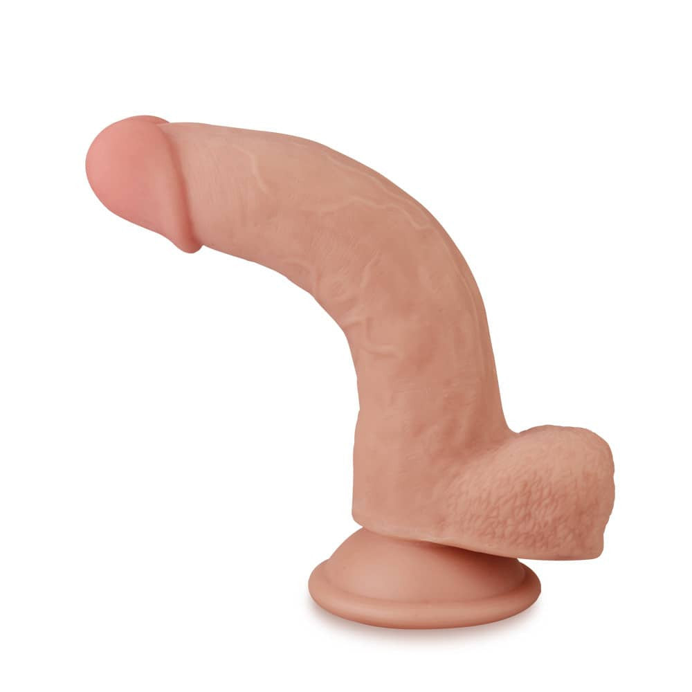 Dildo doppio strato con pelle scorrevole da 8''