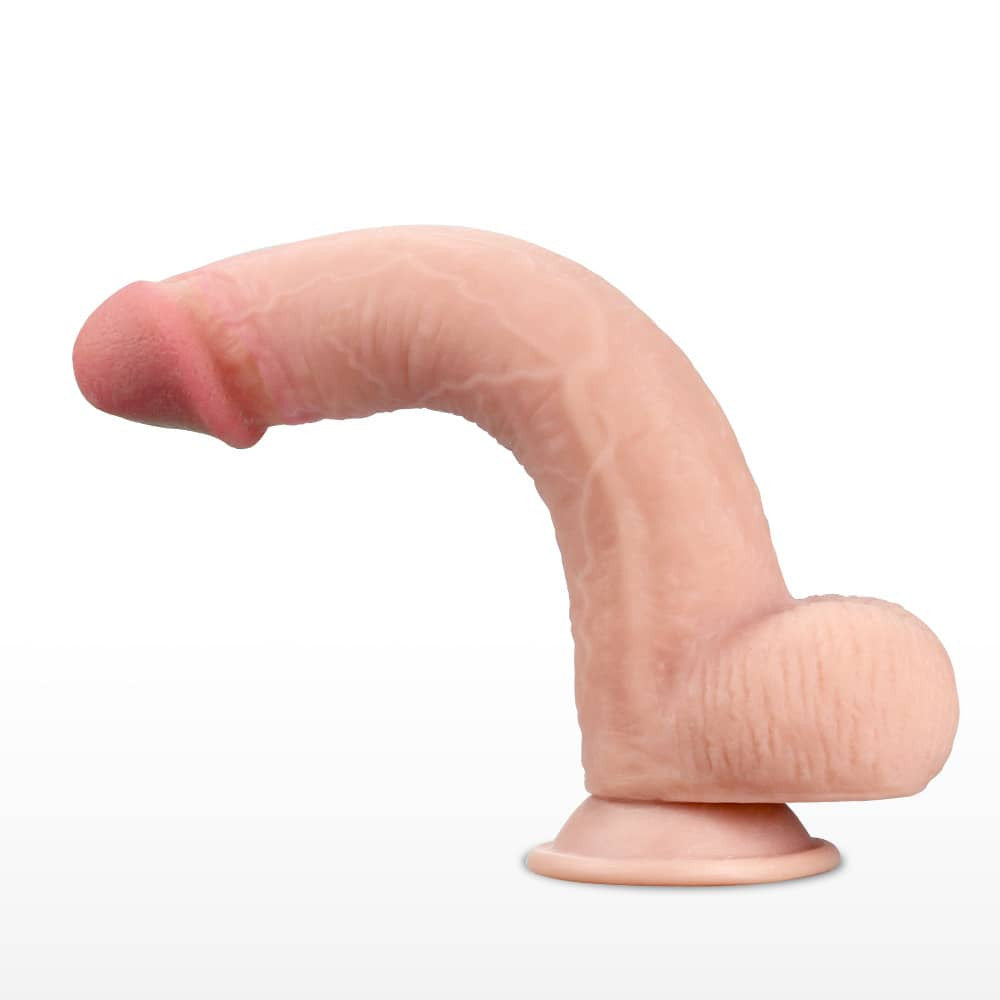 Dildo doppio strato con pelle scorrevole da 9'' 1
