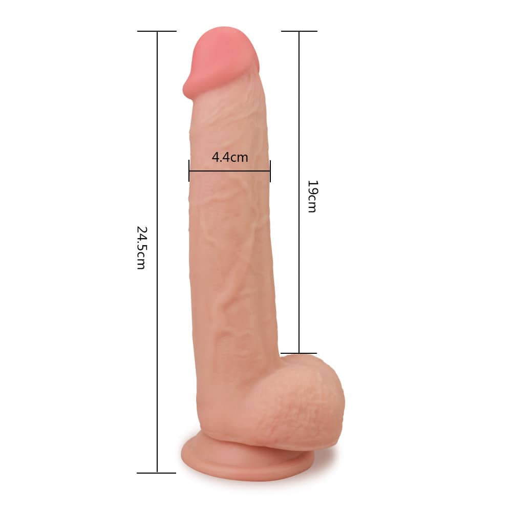 Dildo morbido effetto pelle da 8,5"
