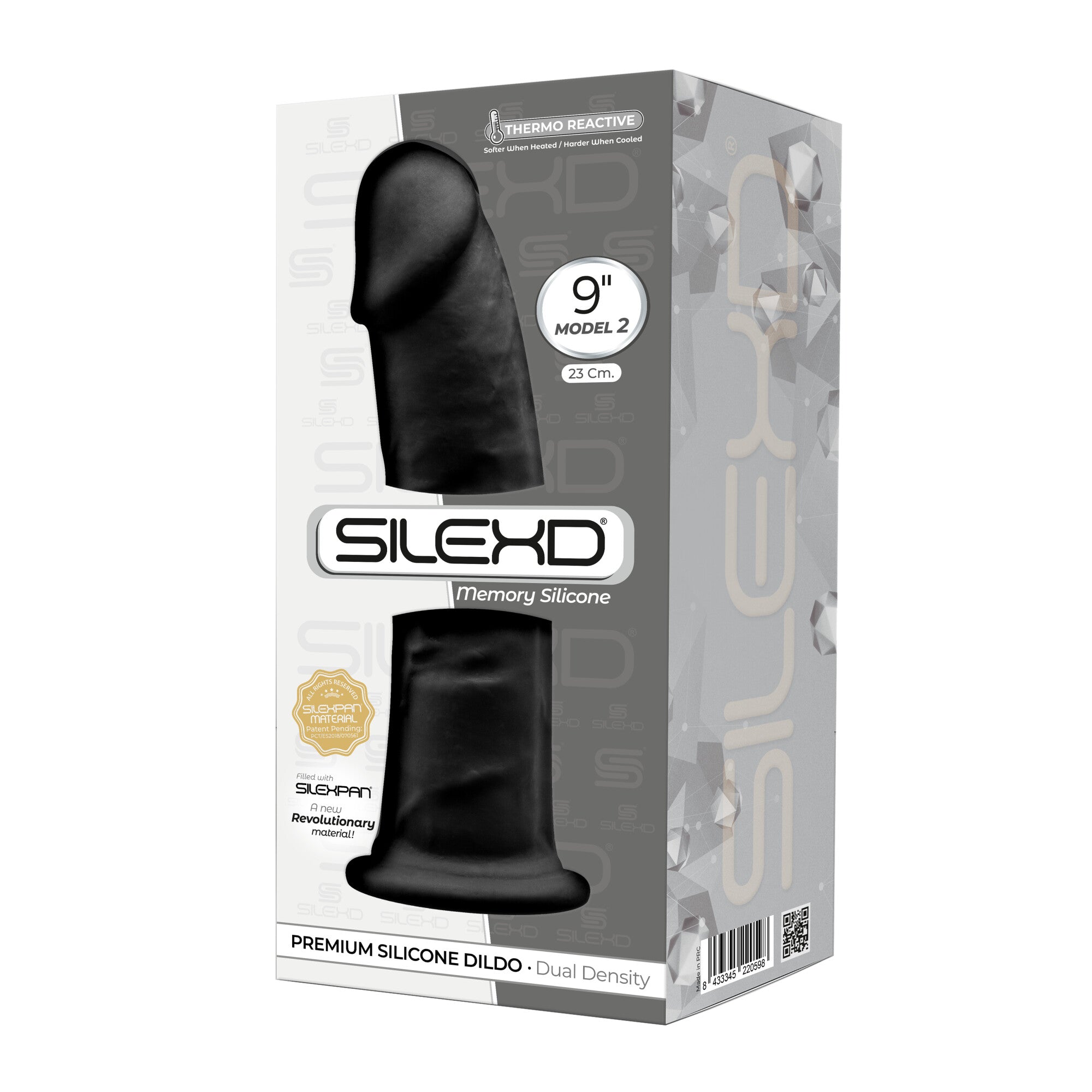 Silexd - Dildo Premium Silicone Mod.2 9'' - Nero