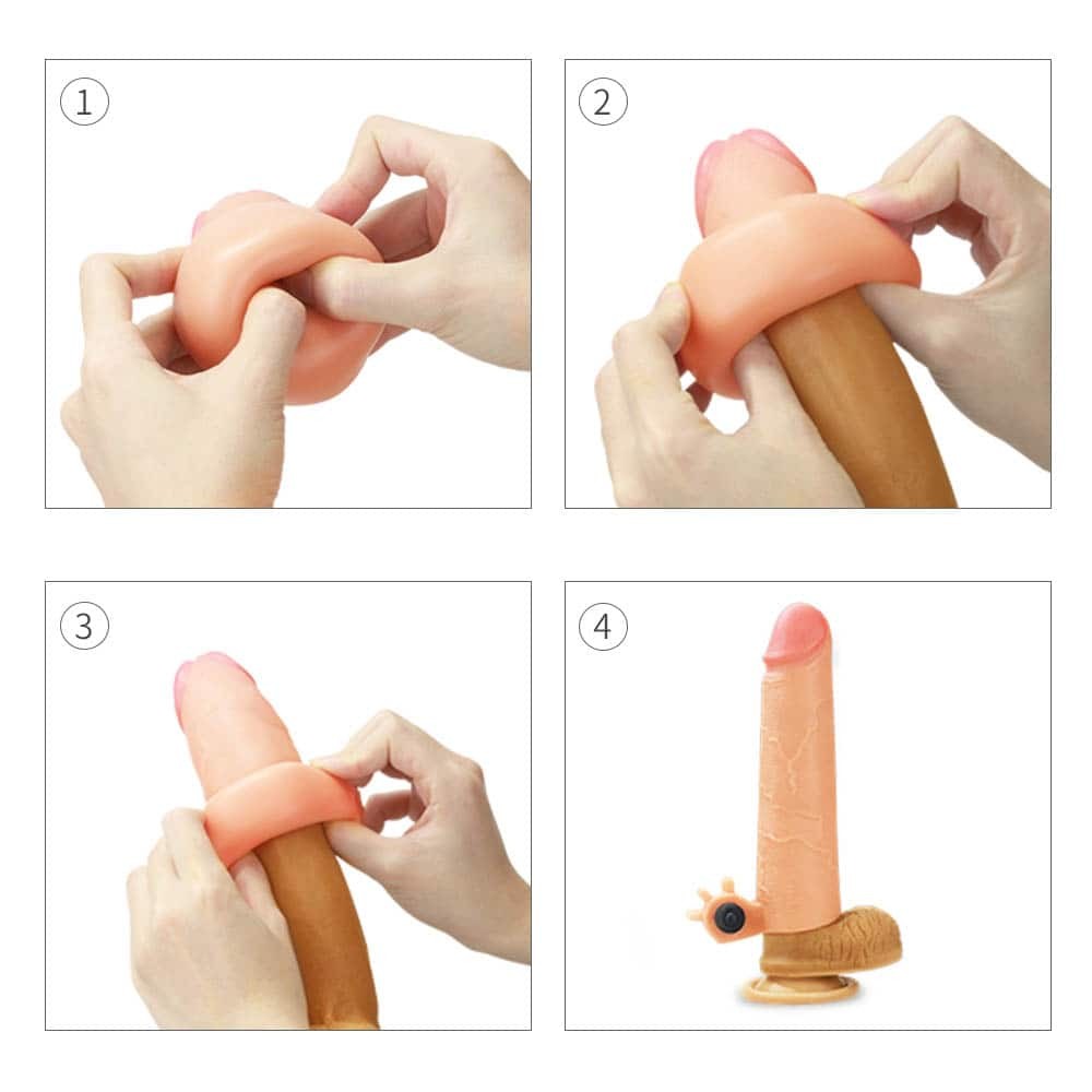 Aggiungi estensore vibrante in silicone da 2"