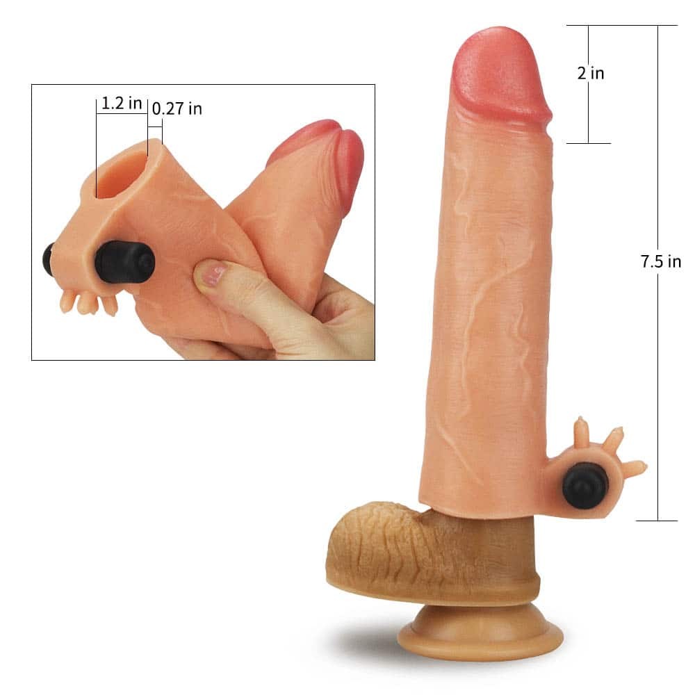 Aggiungi estensore vibrante in silicone da 2"