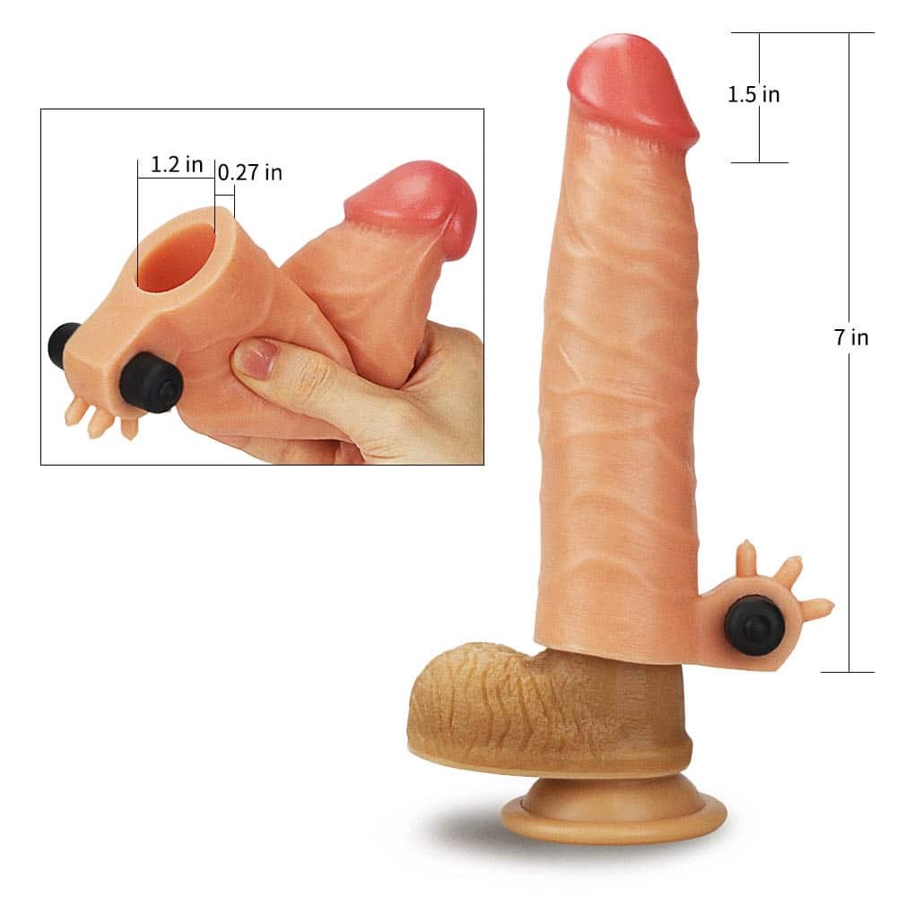 Aggiungi estensore vibrante in silicone da 1,5"