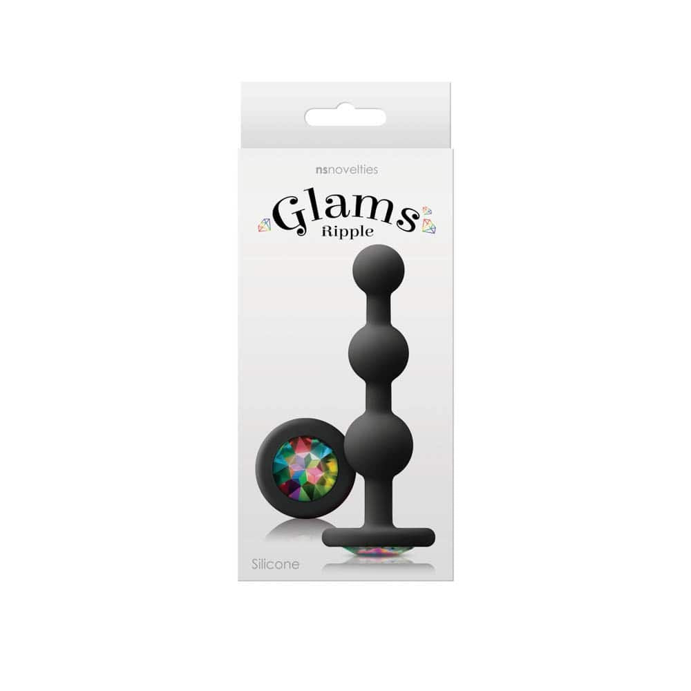 Glams - Gemma arcobaleno ondulata - Nero
