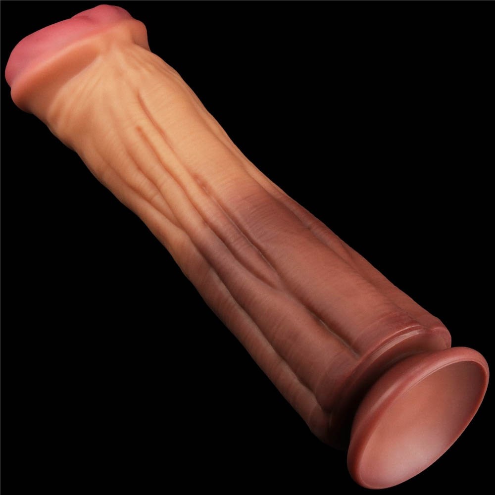 Pene in silicone platino a doppio strato da 12''